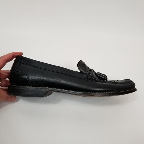 H. S. Trask Men\'s Tassel Woven Leather Loafers Size 9